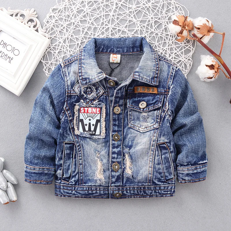 Children Denim Jacket Coat 2018 Spring Autumn New Fashion Boys Girls