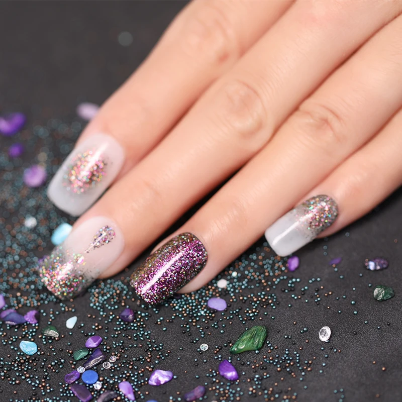 UR SUGAR 5ml Chameleon Holographic Gel Polish Starry Sparkle Glitter Soak Off UV Gel Varnish Nail Art Lacquer