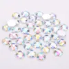 8mm/10mm/12mm/15mm Round Acrylic Flat Back Rhinestone 2 Holes sewing Rhinestone Crystal Beads For DIY Crafts 18 colors choose ► Photo 2/6