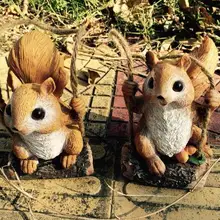 Милые белки садовые украшения, моделирование коала скульптурные украшения сад пейзаж двора украшение для сада животное