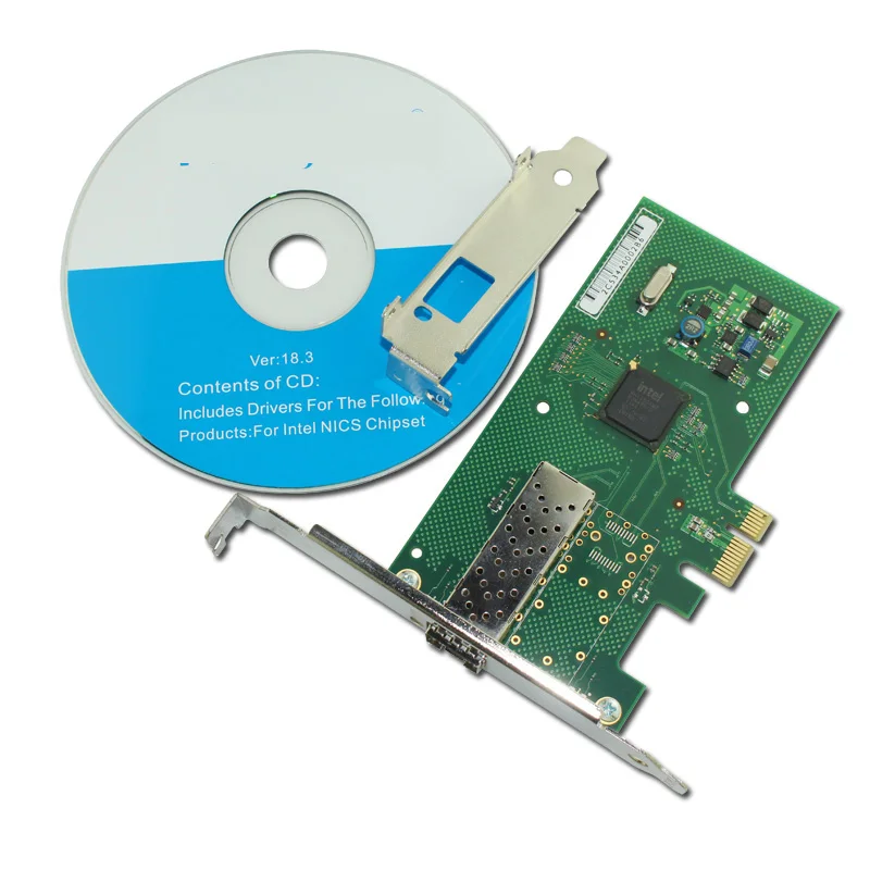 

PCI Express PCI-e X1 1000Mbps Gigabit Ethernet Lan Fiber Desktop network card For I350 SFP Nic