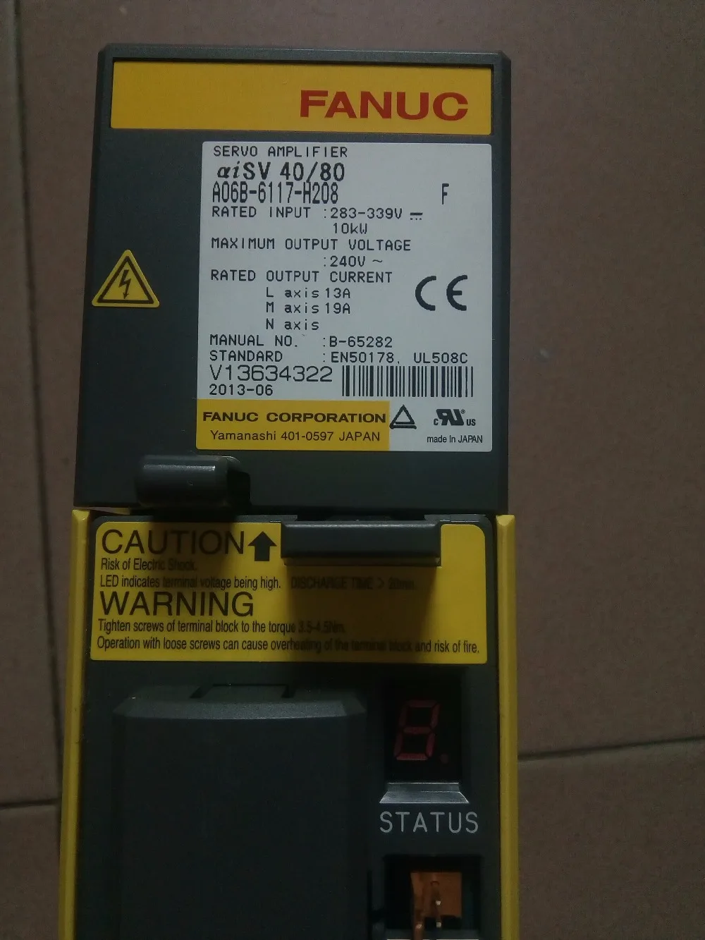 FANUC alpha SERVO drive AMPLIFIER A06B-6117-H208 for cnc machine FANUC alpha SERVO drive AMPLIFIER A06B-6117-H208 for cnc machine