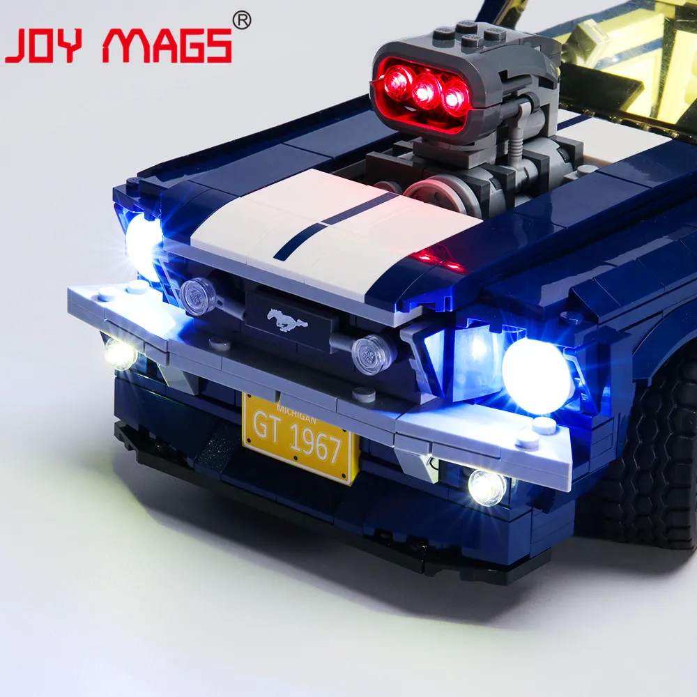 JOY MAGS Only Led Light Kit For Creator 10265 Ford Mustang Lighting Set Compatible With 21047(NOT Include Model