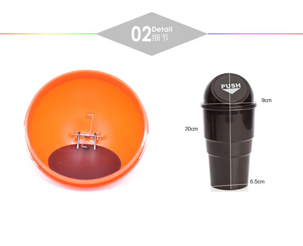 Universal Car Trash Bin Auto Organizer Storage Box Car Trash Can Rubbish Garbage Holder Automobile Storage Bucket Accessories