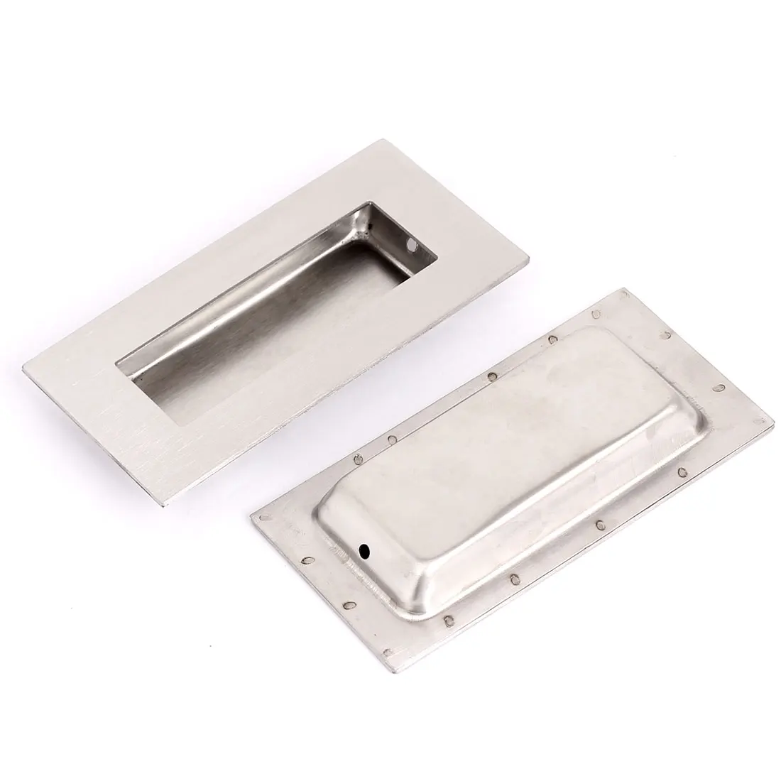 

UXCELL Rectangle Metal Recessed Drawer Door Flush Pull Handle Hardware 102 X 50Mm 2Pcs