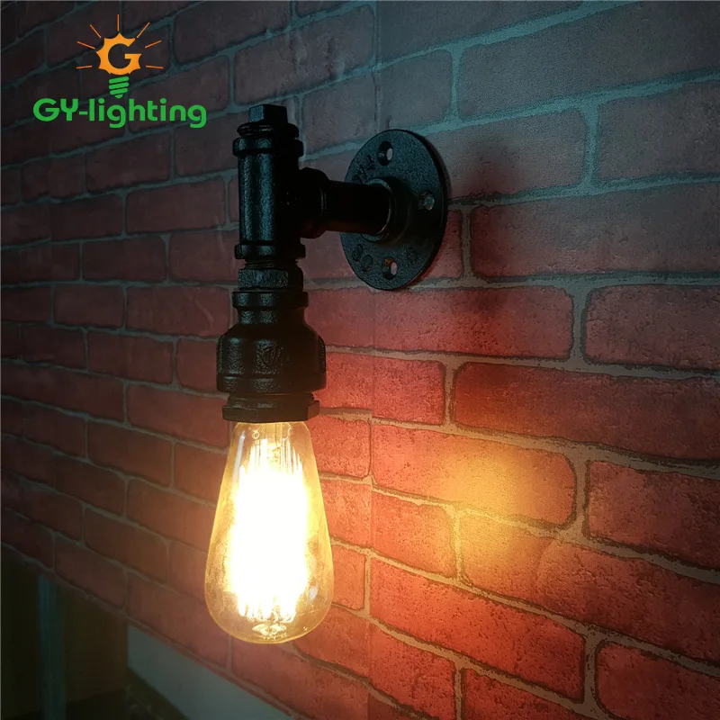 

E27 Lamp Holder 110-240V Vintage Iron Wall Lamp Industry / Club / Dining Hall / Foyer / Shop Iron Lighting Free Shipping