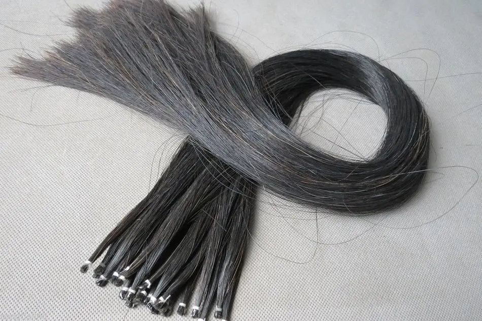 40 hanks black Horse Tail Hair Violin Bow hair Mongolian Horse hair 80
