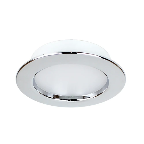 

12V 24V ITC LED Overhead Light Spring Mount Chrome 3000K 4000K 6000K RV Marine Camping Boat