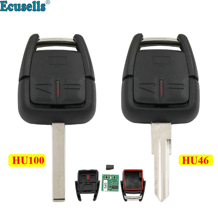 

3 Button 433.92MHz Remote Key with chip ID40 For Vauxhall Opel Zafira Frontera Omega Vectra uncut HU46/HU100 blade