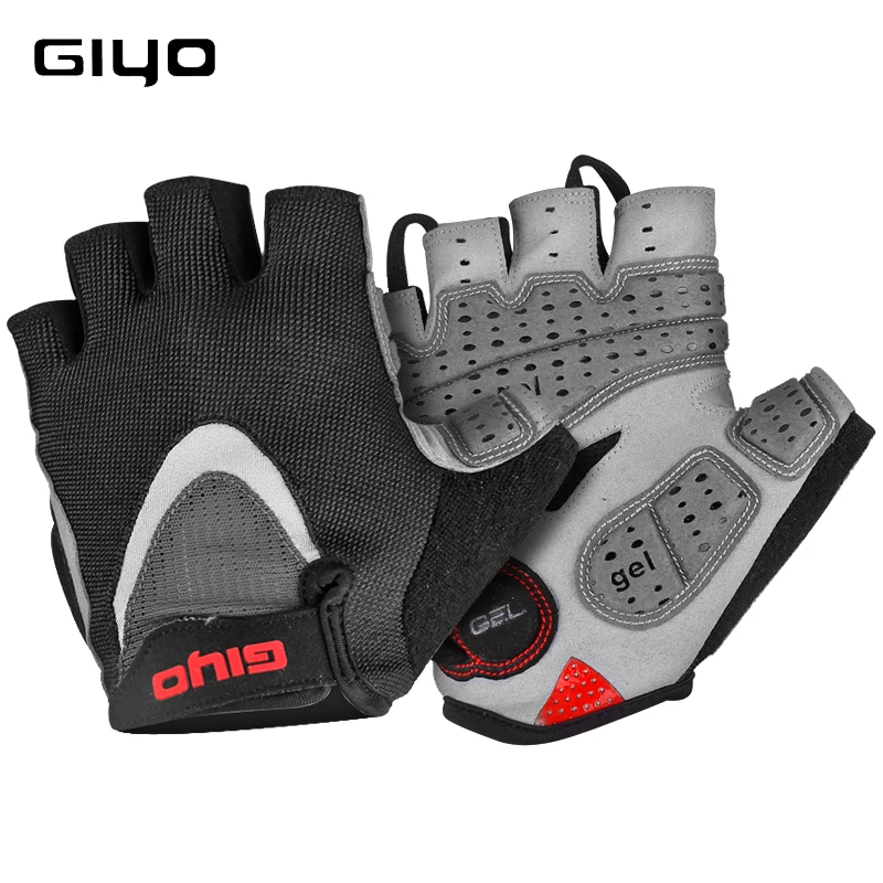 

GIYO summer cycling gloves gel half finger shockproof sport gym gloves MTB mountain bike gloves men women anti-skid breathable