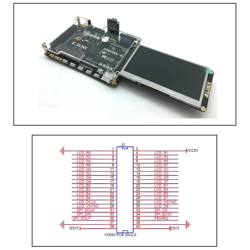 tft lcd for fpga