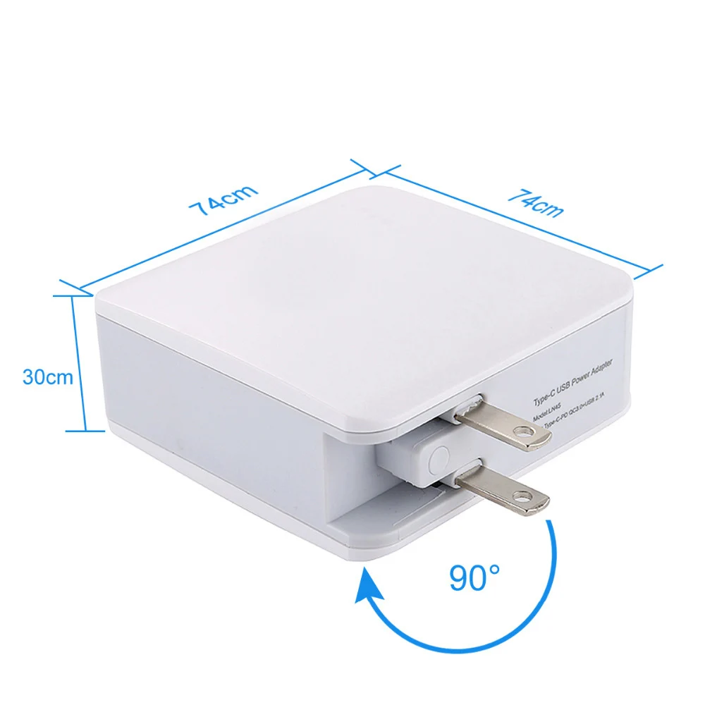 Сетевое зарядное устройство с USB Type C/PD + QC 3 0 68 Вт|usb wall fast charger|fast chargercharger for iphone |