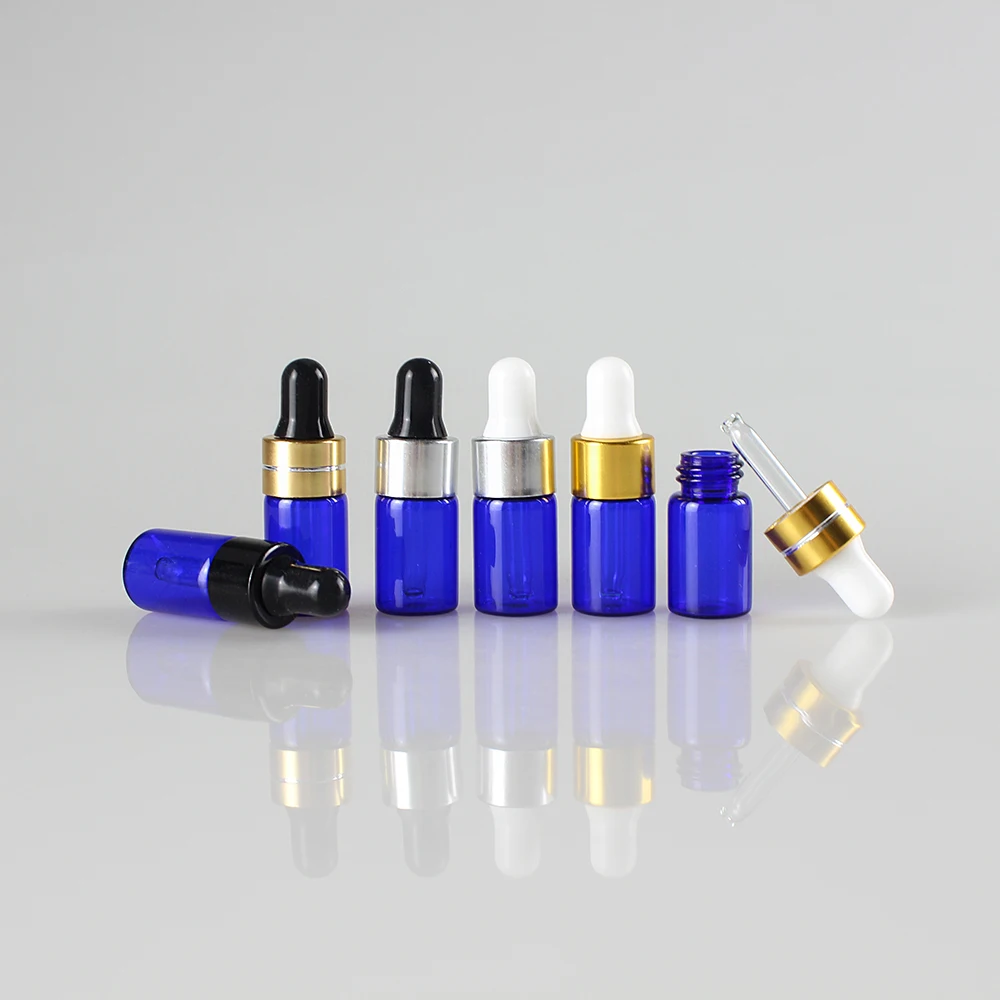 Wholesale Liquid Perfume Oil Bottle 4ml Empty Blue Fancy Oil Bottle