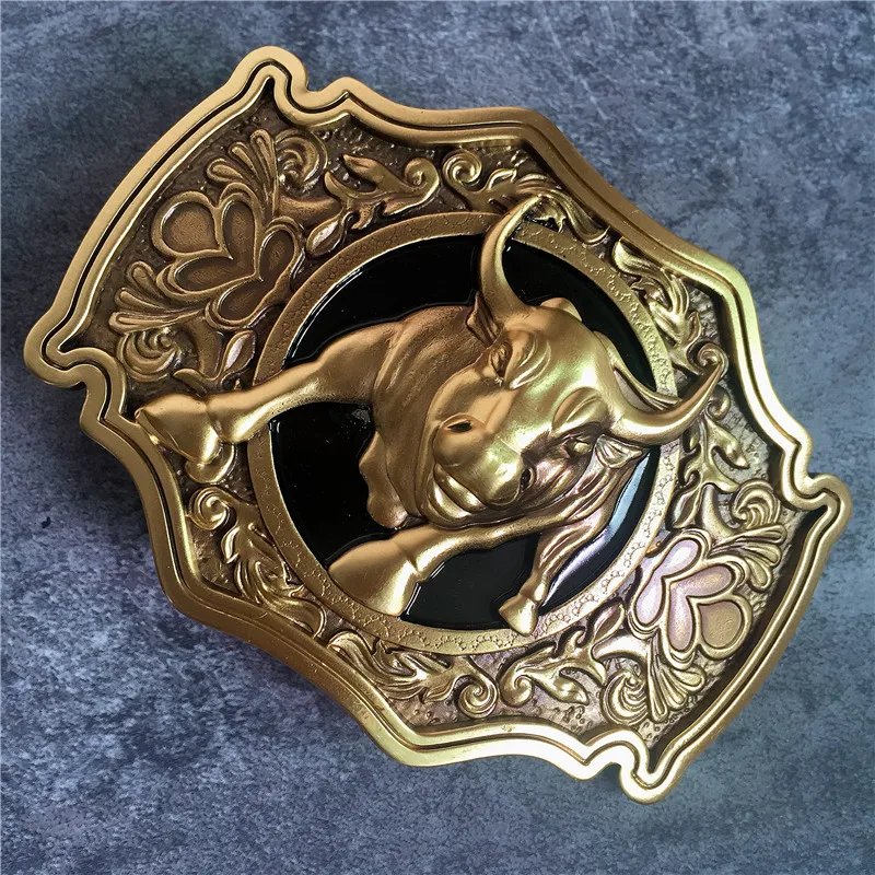 

Chinese Style Brass Bull Belt Buckle For Man Belt High Quality Classical Leather Man Belt Buckle BK0090