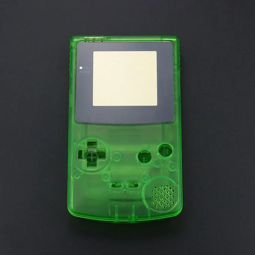 ChengHaoRan для GBC полный корпус оболочка Крышка для nintendo GameBoy цвет Ремонт Часть корпус оболочки пакет с кнопками винт - Цвет: Clear Green