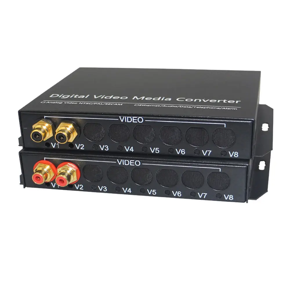 2CH Stereo Broadcast Audio Fiber Optical Transmitter Receiver Media