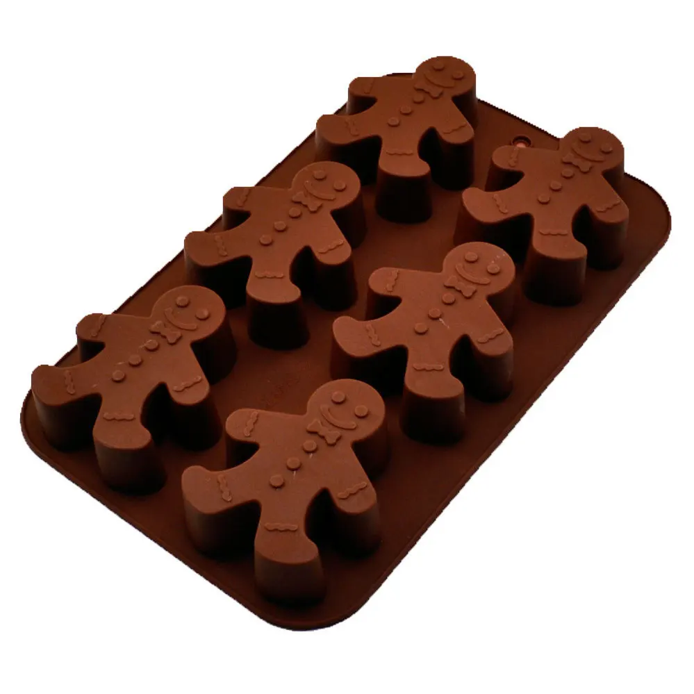 

3D Christmas Gingerbread Man Silicone Mold Fondant Chocolate Cake Biscuit Cookie Molds Sugarcraft Cake Decorating Mould 29