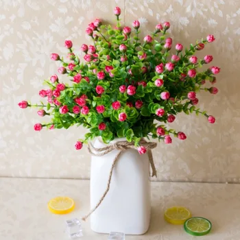 

Mini Rose Artificial Flower 30 Heads Silk flowers Home Decoration Flores Bouquet For Wedding Party Decor 6 color