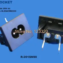 20 шт./партия розетка переменного тока, промышленная розетка 2.5A 250 В