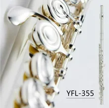 New Professional Flute YFL-355 Silver Plated Open Closed Hole 16 17 Holes Intermediate Professional Flutes New Professional Flute YFL-355 Silver Plated Open Closed Hole 16 17 Holes Intermediate Professional Flutes