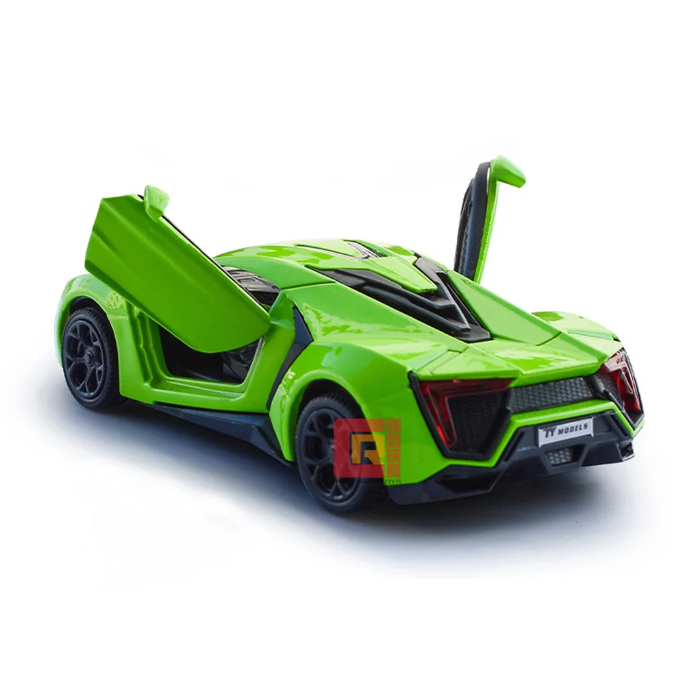 

ATOYX 1:32 Ramborghini Aventador Diecast Model Car Sound Light Pull Back Car Toy Children Birthday Gift