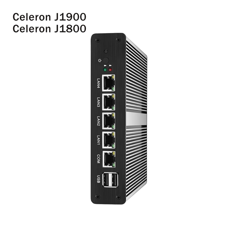 

Fanless Mini PC Intel Celeron J1900 J1800 4x Gigabit Ethernet LAN pfsense Mini Computer Router Firewall minipc Industrial PC