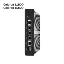 Fanless Mini PC Intel Celeron J1900 J1800 4x Gigabit Ethernet LAN pfsense Mini Computer Router Firewall minipc Industrial PC