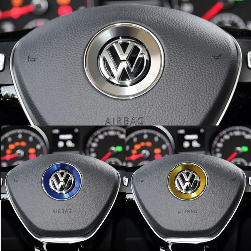 Автомобильный Стайлинг, эмблема на руль, подходит для 2011- VW Volkswagen golf 6 golf 7 POLO CC Tiguan PASSAT TOURAN Scirocco BEETLE