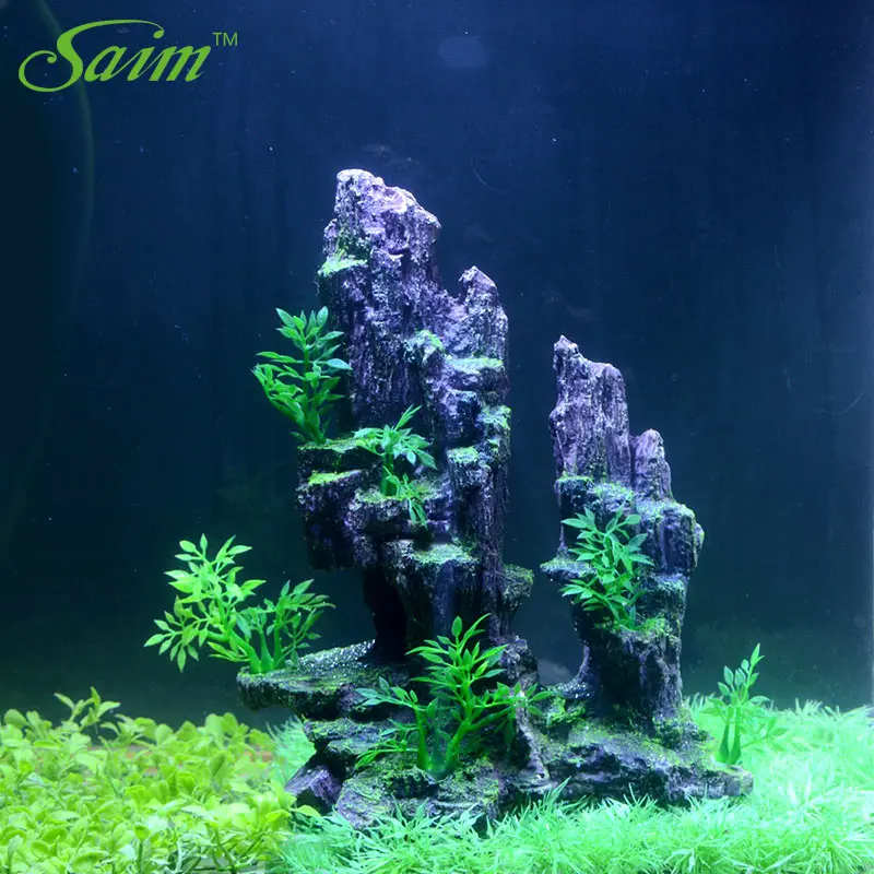 Saim Декор для аквариума Rockerys украшения украшение Acuario каучуковая пещера каменное