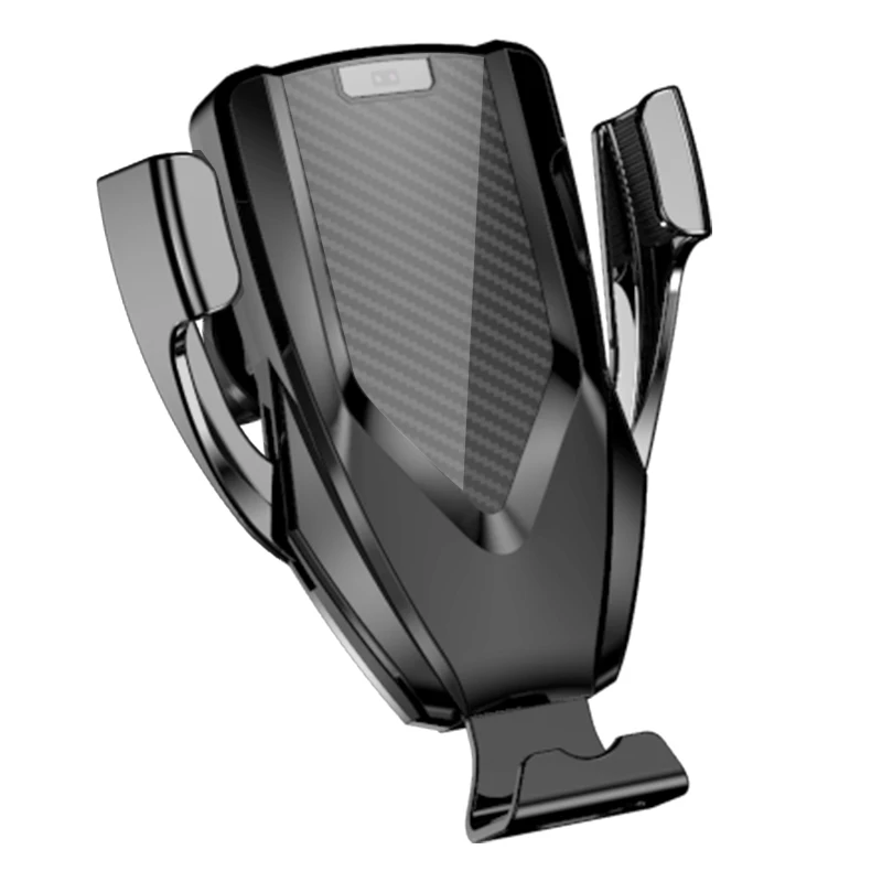 Lsrtw2017 Carbon Fiber Abs Car Smart Wireless Automatic Charger Universal Mobile Phone Holder