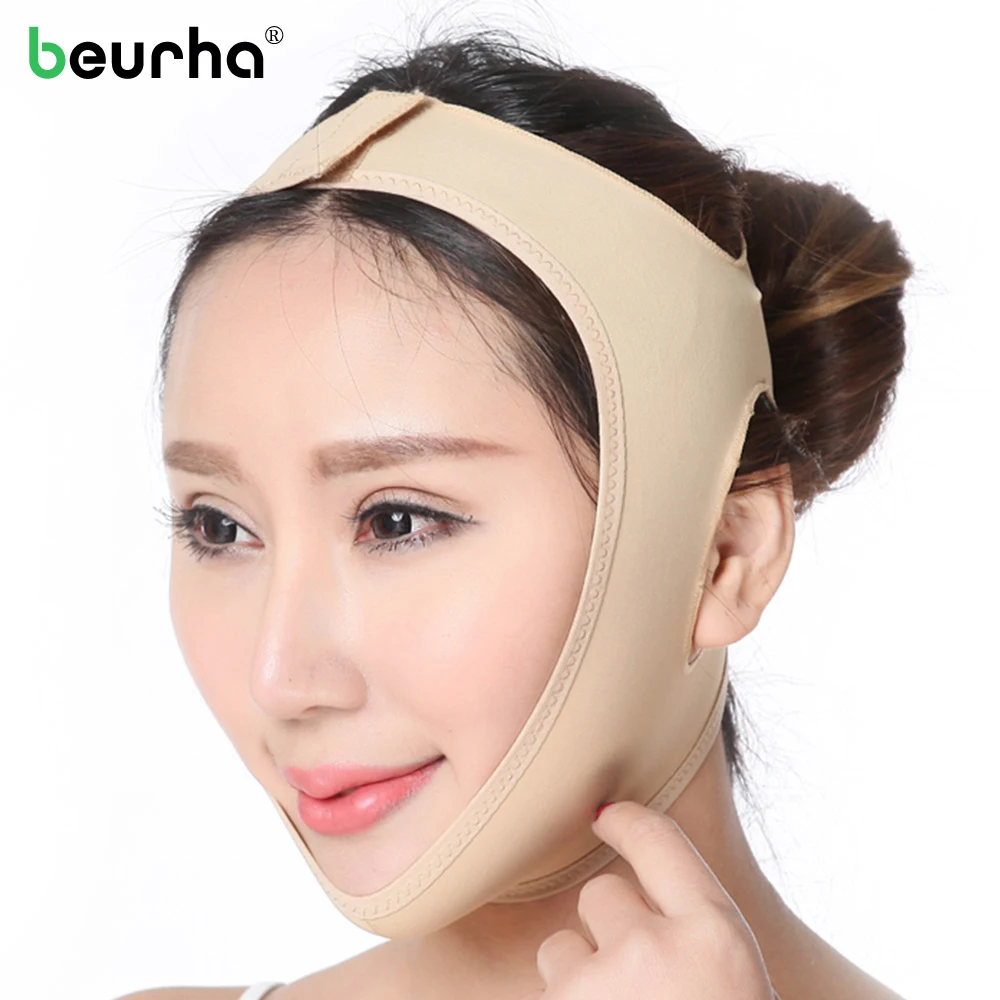 Facial Bandage Mask V Shape Slimming Lift Up Belt Reduce Treatment Double Chin Face Relaxation