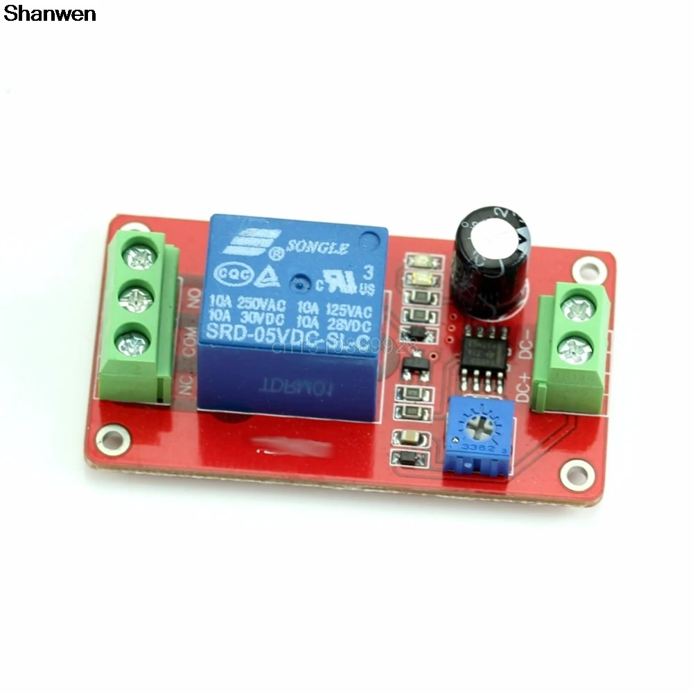 1pc DC 12V Delay Timer Relay NE55 Adjustable Delay Switch 1 to 20