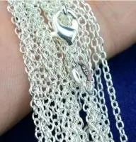 

Genuine Pure 925 Silver Chain 5 strand X 1mm "O" Chain SS Silver Necklace 18"