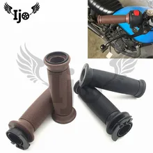 Высокое качество Ретро Кафе коричневый черный мотоцикл ручка бар скутер 22 мм 24 мм Универсальная мотоциклетная рукоятка для мотоцикла harley руль