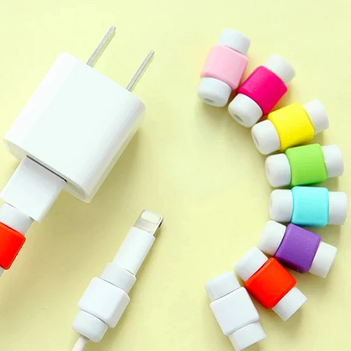 Besegad 20 шт. защитный чехол намотка для зарядного кабеля USB Apple iPhone 5 5S SE 5C 6 6S 7 S 8 Plus
