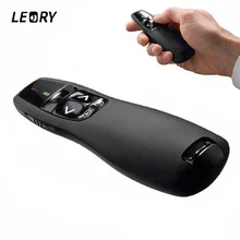 LEORY R400 Wireless PPT Remote Control 2.4G USB Portable Handheld Presenter Remote Control With Red Laser Pen For Powerpoint