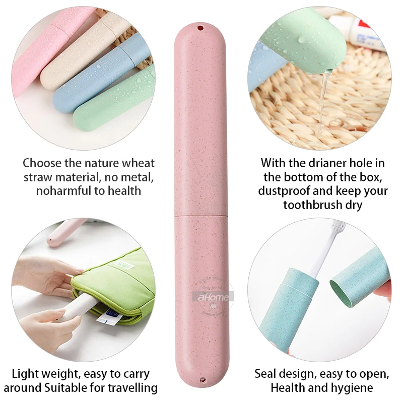 المحمولة مربع فرشاة أسنان صندوق تخزين من الألومنيوم السفر فرشاة الأسنان الحاويات الغبار فرشاة الأسنان المنظم الحمام اكسسوارات