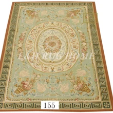 8'x10' Aubusson ковры шерстяные красный дизайн, французский ковер Обюссон, тканый ковер