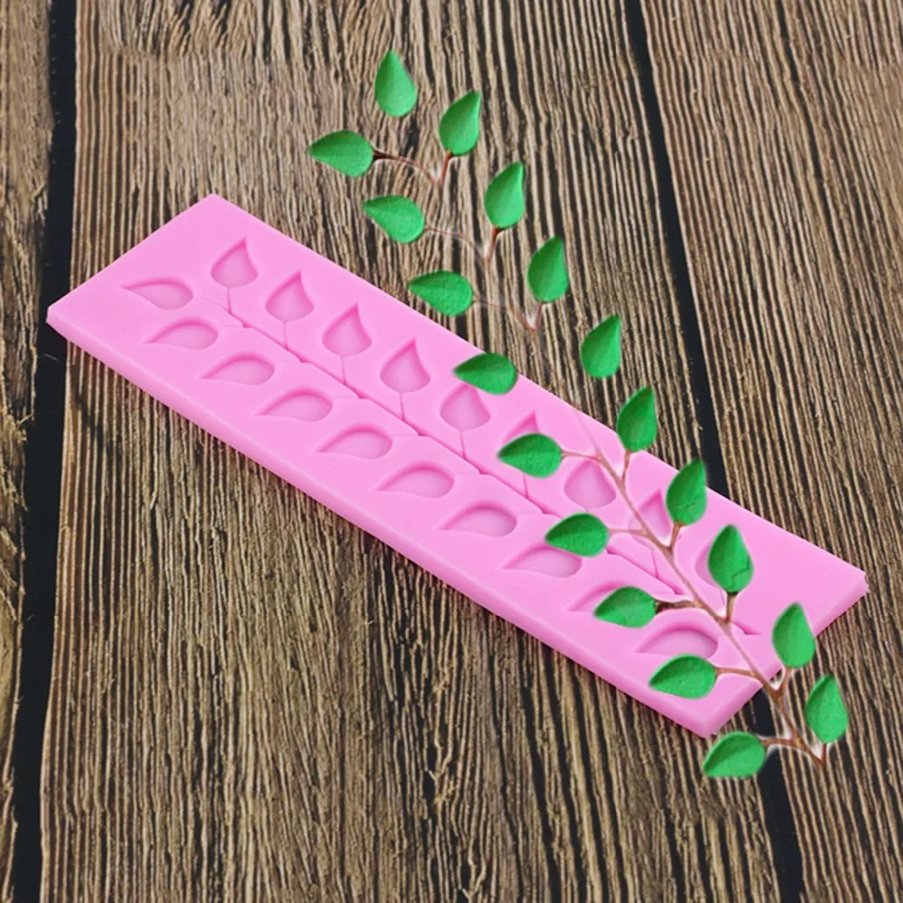 3D Дерево лист формы для сахара Leavf силиконовая форма черепаха лист инструменты для украшения тортов из мастики Листья Форма для шоколадной мастики