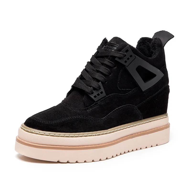 Женские зимние ботинки на платформе SWYIVY Chaussures Femme женские танкетке модные
