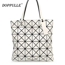 Womens Checkered Tote Bag,PU Leather Geometric Diamond Split Joint Shoulder Bag Top Handle Bag