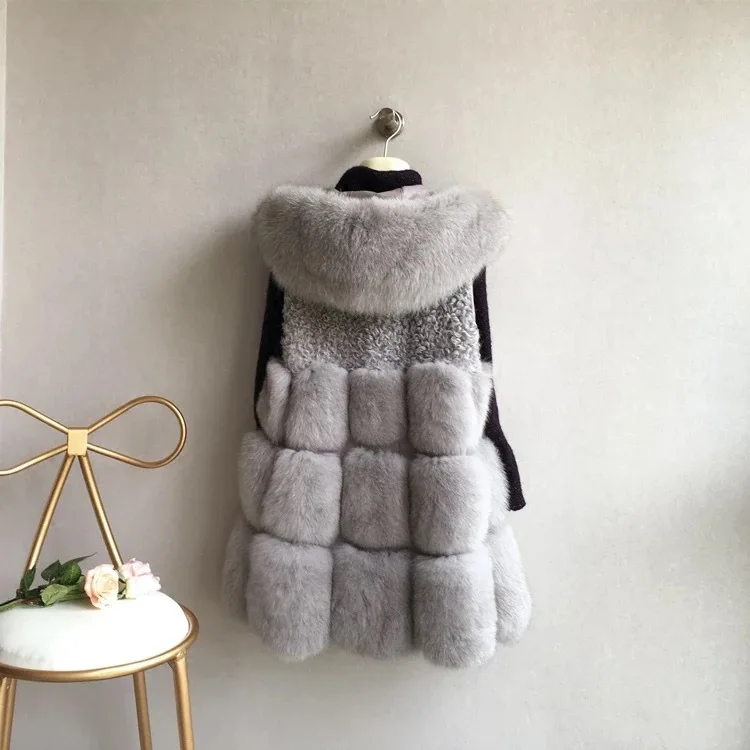 Moda inverno das mulheres com capuz casaco