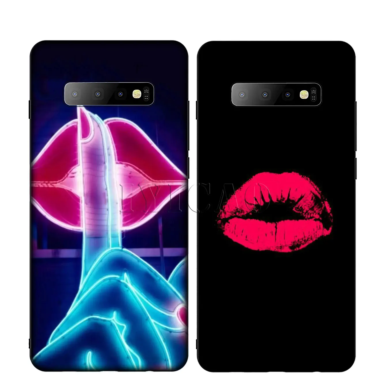 IYICAO Kiss With Lips замечательный Популярный силиконовый мягкий чехол для телефона Samsung