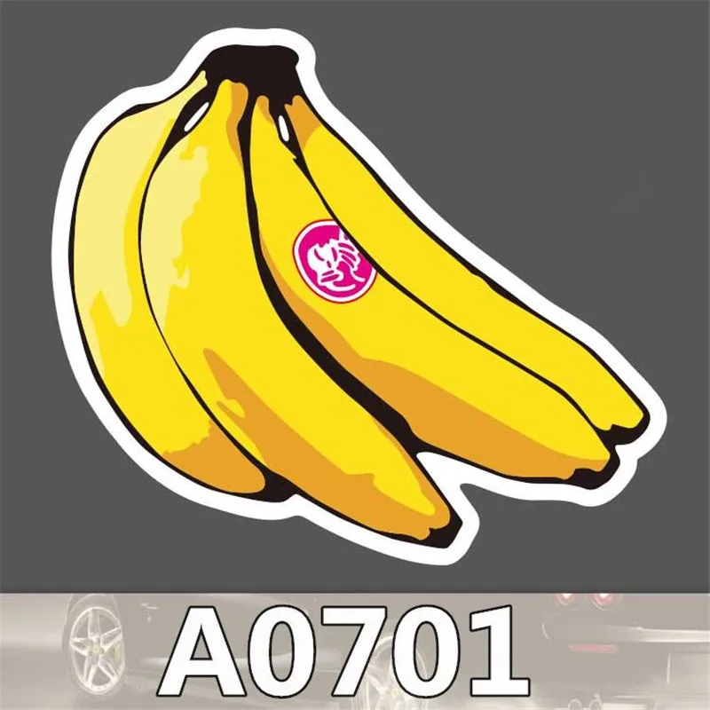 A0701 Spoof Banana Punk Cool Vinyl Stickers for Car Laptop Suitcase