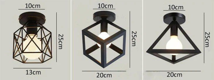 Ретро Потолочные светильники, потолочный светильник, светодиодный Лофт, железная клетка, Lustre Luminaria, светильники, домашнее освещение, Plafonnier для гостиной G80, лампа