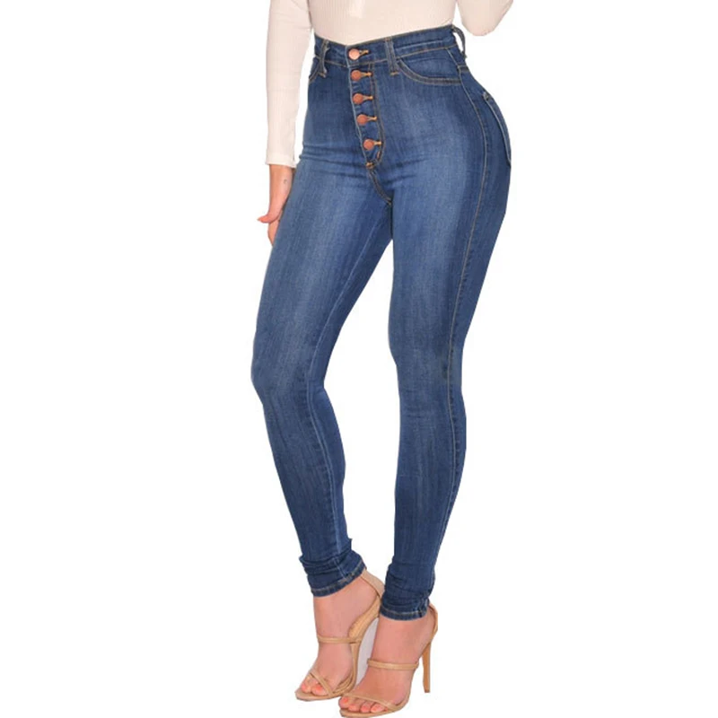 Goede Zomer Stijl 2018 Gat Gescheurde Jeans Vrouwen Jeggings Cool Denim Broek Hoge Taille Capri Vrouwelijke Skinny Blauw Casual Jeans