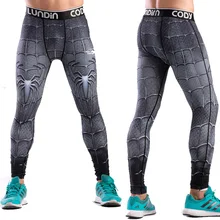 Мужские осенние летние повседневные длинные штаны мужские компрессионные облегающие брюки с 3D принтом модные обтягивающие брюки леггинсы Мужская брендовая одежда Fitnes