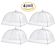 4 шт складной всплывающая палатка купол сетчатый зонтик для пикника защита для еды сетчатый экран крышки для еды большой всплывающая сетка для экрана пищевая крышка