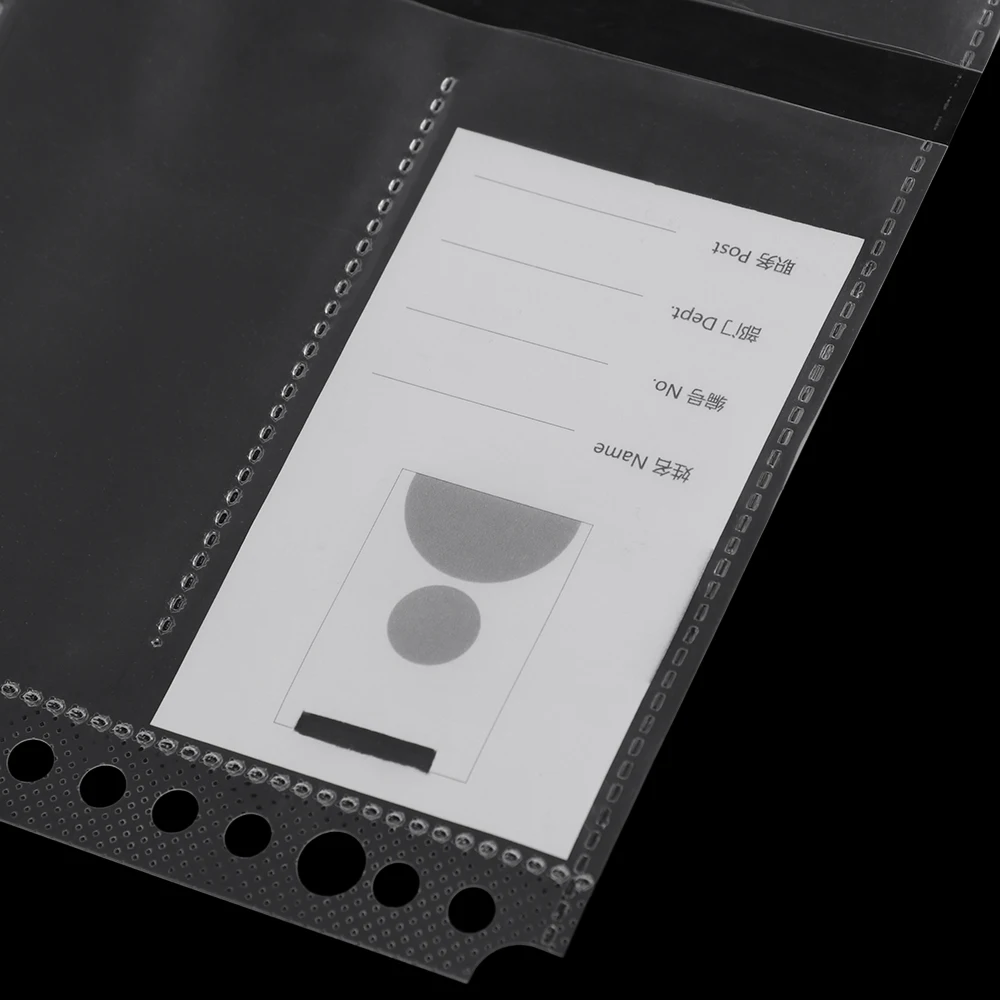 2/5 шт. 30 отверстиями с отрывными листами прозрачный файл листы протекторы A4 с двух сторон 20 коллекция карт сумка спиральная записная книжка планировщик