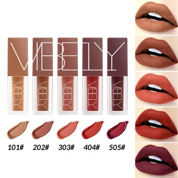 

1 Set Liquid Lipstick Lip Glaze Matte Long Lasting Portable Fashion for Women MH88